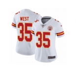 Women's Nike Kansas City Chiefs #35 Charcandrick West Vapor Untouchable Limited White NFL Jersey