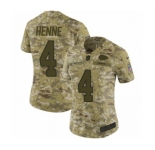 Women's Nike Kansas City Chiefs #4 Chad Henne Limited Camo 2018 Salute to Service NFL Jersey