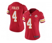 Women's Nike Kansas City Chiefs #4 Nick Foles Limited Red Rush NFL Jersey