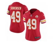Women's Nike Kansas City Chiefs #49 Daniel Sorensen Limited Red Rush NFL Jersey