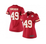 Women's Nike Kansas City Chiefs #49 Daniel Sorensen Limited Red Team Color NFL Jersey