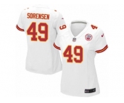 Women's Nike Kansas City Chiefs #49 Daniel Sorensen Limited White NFL Jersey