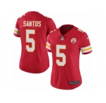 Women's Nike Kansas City Chiefs #5 Cairo Santos Limited Red Rush NFL Jersey