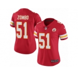 Women's Nike Kansas City Chiefs #51 Frank Zombo Limited Red Rush NFL Jersey