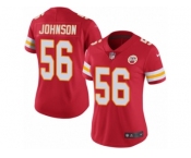 Women's Nike Kansas City Chiefs #56 Derrick Johnson Limited Red Rush NFL Jersey