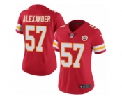 Women's Nike Kansas City Chiefs #57 D.J. Alexander Limited Red Rush NFL Jersey