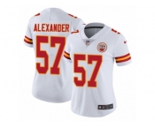 Women's Nike Kansas City Chiefs #57 D.J. Alexander Vapor Untouchable Limited White NFL Jersey