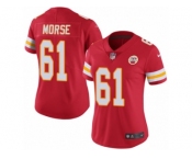 Women's Nike Kansas City Chiefs #61 Mitch Morse Limited Red Rush NFL Jersey