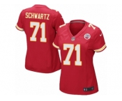 Women's Nike Kansas City Chiefs #71 Mitchell Schwartz Game Red Team Color NFL Jersey