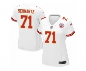 Women's Nike Kansas City Chiefs #71 Mitchell Schwartz Game White NFL Jersey