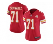 Women's Nike Kansas City Chiefs #71 Mitchell Schwartz Limited Red Rush NFL Jersey