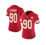 Women's Nike Kansas City Chiefs #90 Bennie Logan Limited Red Rush NFL Jersey