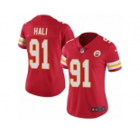 Women's Nike Kansas City Chiefs #91 Tamba Hali Limited Red Rush NFL Jersey