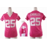 nike women nfl jerseys kansas city chiefs #25 charles pink[draft him ii top]