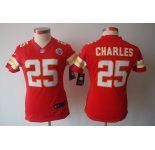 nike women nfl jerseys kansas city chiefs #25 charles red[nike limited]
