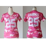nike women nfl jerseys kansas city chiefs #25 jamaal charles pink[fashion camo]