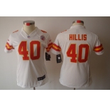 nike women nfl jerseys kansas city chiefs #40 hillis white[nike limited]