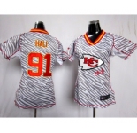 nike women nfl jerseys kansas city chiefs #91 hali[fem fan zebra]