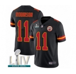 Youth Kansas City Chiefs #11 Demarcus Robinson Limited Black Rush Vapor Untouchable Super Bowl LIV Bound Football Jersey