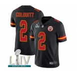 Youth Kansas City Chiefs #2 Dustin Colquitt Limited Black Rush Vapor Untouchable Super Bowl LIV Bound Football Jersey