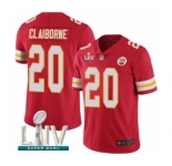 Youth Kansas City Chiefs #20 Morris Claiborne Red Team Color Vapor Untouchable Limited Player Super Bowl LIV Bound Football Jersey