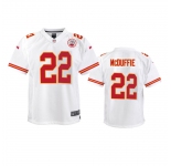Youth Kansas City Chiefs #22 Trent McDuffie Nike White Limited Jersey