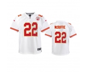 Youth Kansas City Chiefs #22 Trent McDuffie Nike White Limited Jersey