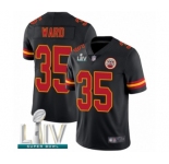 Youth Kansas City Chiefs #35 Charvarius Ward Limited Black Rush Vapor Untouchable Super Bowl LIV Bound Football Jersey