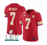 Youth Kansas City Chiefs #7 Harrison Butker Red Team Color Vapor Untouchable Limited Player Super Bowl LIV Bound Football Jersey