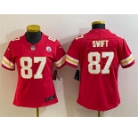Youth Kansas City Chiefs #87 Taylor Swift Red 2023 F.U.S.E. Vapor Untouchable Limited Football Stitched Jersey