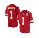 Youth Nike Kansas City Chiefs #1 Leon Sandcastle Limited Red Team Color NFL Jersey