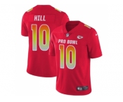 Youth Nike Kansas City Chiefs #10 Tyreek Hill Red Stitched NFL Limited AFC 2018 Pro Bowl Jersey