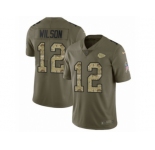 Youth Nike Kansas City Chiefs #12 Albert Wilson Limited Olive Camo 2017 Salute to Service NFL Jersey