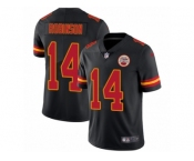 Youth Nike Kansas City Chiefs #14 Demarcus Robinson Limited Black Rush Vapor Untouchable NFL Jersey