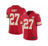 Youth Nike Kansas City Chiefs #27 Kareem Hunt Limited Black Rush NFL Jersey