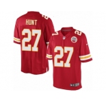 Youth Nike Kansas City Chiefs #27 Kareem Hunt Limited Red Team Color NFL Jersey