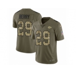 Youth Nike Kansas City Chiefs #29 Eric Berry Limited Olive Camo 2017 Salute to Service NFL Jersey