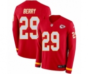 Youth Nike Kansas City Chiefs #29 Eric Berry Limited Red Therma Long Sleeve NFL Jersey
