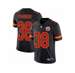 Youth Nike Kansas City Chiefs #38 Ron Parker Limited Black Rush NFL Jersey