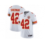 Youth Nike Kansas City Chiefs #42 Anthony Sherman Vapor Untouchable Limited White NFL Jersey