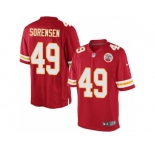 Youth Nike Kansas City Chiefs #49 Daniel Sorensen Limited Red Team Color NFL Jersey