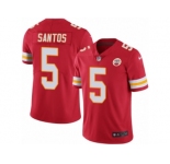 Youth Nike Kansas City Chiefs #5 Cairo Santos Limited Red Rush NFL Jersey