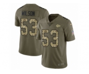 Youth Nike Kansas City Chiefs #53 Ramik Wilson Limited Olive Camo 2017 Salute to Service NFL Jersey