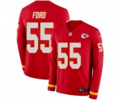 Youth Nike Kansas City Chiefs #55 Dee Ford Limited Red Therma Long Sleeve NFL Jersey