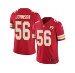 Youth Nike Kansas City Chiefs #56 Derrick Johnson Limited Red Rush NFL Jersey