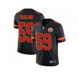Youth Nike Kansas City Chiefs #59 Reggie Ragland Black Stitched NFL Limited Rush Jersey