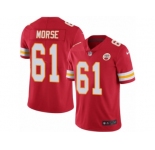 Youth Nike Kansas City Chiefs #61 Mitch Morse Limited Red Rush NFL Jersey