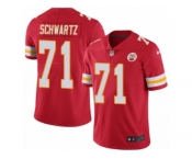 Youth Nike Kansas City Chiefs #71 Mitchell Schwartz Limited Red Rush NFL Jersey