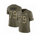 Youth Nike Kansas City Chiefs #79 Parker Ehinger Limited Olive Camo 2017 Salute to Service NFL Jersey