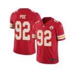 Youth Nike Kansas City Chiefs #92 Dontari Poe Red Stitched NFL Limited Rush Jersey
